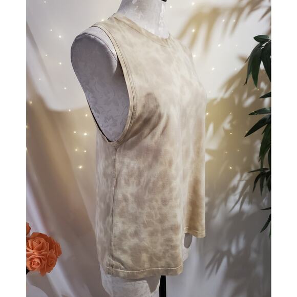 Lululemon All Yours Tank Top Marmoleado Tie Dye Lemon Chiffon Trench Size 2 - Picture 4 of 9